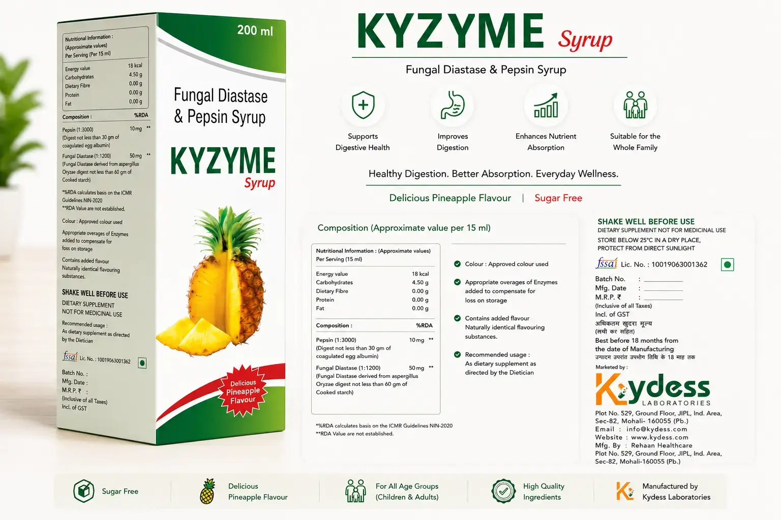 KYZYME Syrup – Digestive Enzyme & Appetite Enhancer